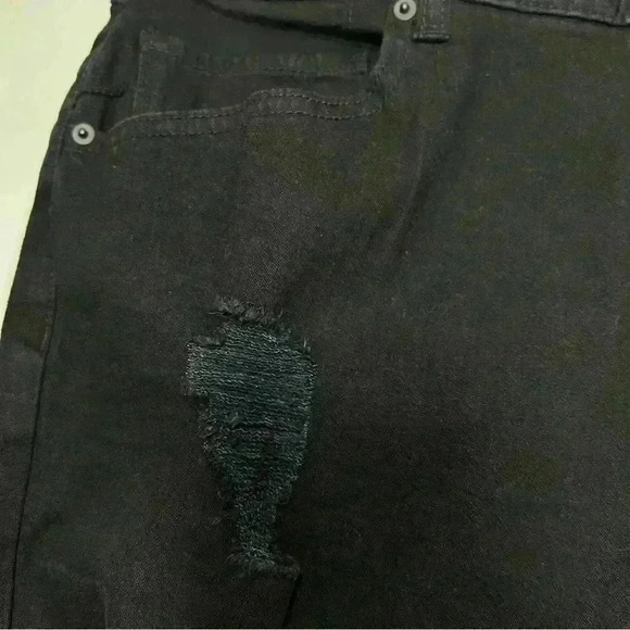 American Rag Men Jeans Shadow Dark Black 36Wx34L Slim Fit Distressed Stretch NWT - Picture 8 of 16
